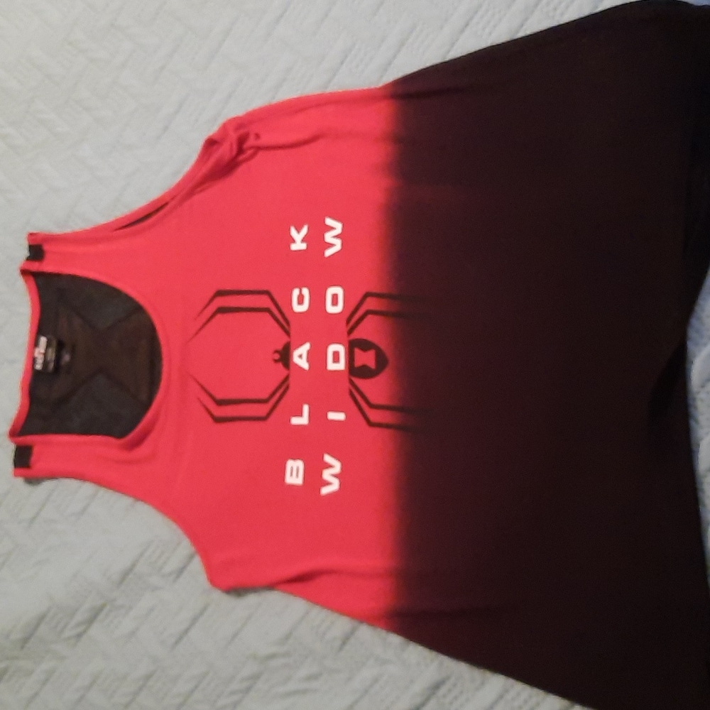 NEVER WORN Marvel black widow tank top size M